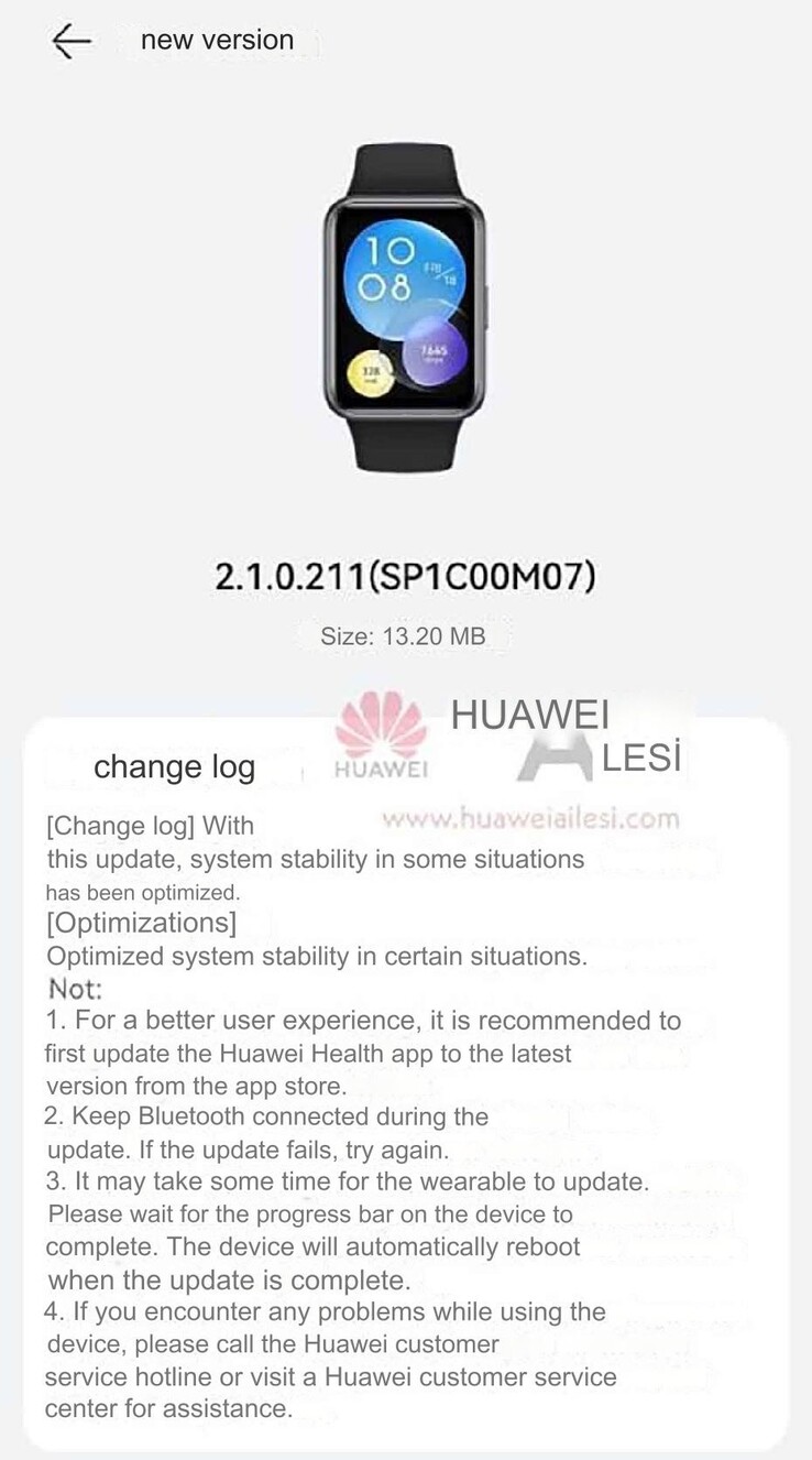 (Afbeeldingsbron: Huawei Ailesi via Google Translate)