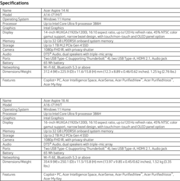 Acer Aspire 14 AI en Aspire 16 AI: Specificaties. (Afbeelding Bron: Acer)