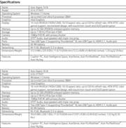 Acer Aspire 14 AI en Aspire 16 AI: Specificaties. (Afbeelding Bron: Acer)