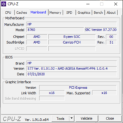 Systeeminformatie - CPU-Z Hoofdbord