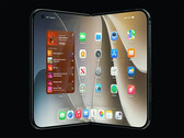 Apple Render van de opvouwbare iPhone Ultra.