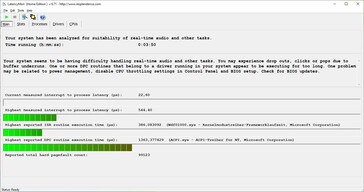 LatencyMon - Statistieken