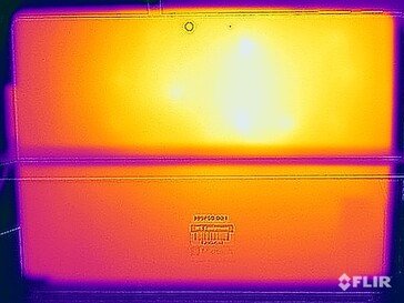 Stresstest oppervlaktetemperaturen (achterzijde)