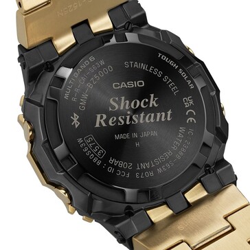De G-Shock GMW-BZ5000GD-9 heeft een achterkant met schroefsluiting. (Afbeeldingsbron: Casio)