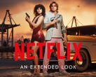 Banner voor de uitgebreide Netflix-preview van GTA 6 met Lucia en Jason
