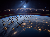 Starlink-satellietconstellatie in een lage baan om de aarde (Afbeeldingsbron: Gegenereerd met DALL-E 3)