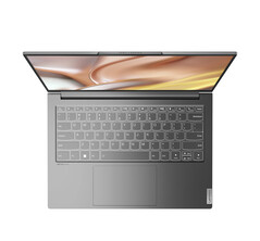 Lenovo Yoga Slim 7 Pro in Storm Grey met een mylar-scherm. (Afbeelding bron: Lenovo)