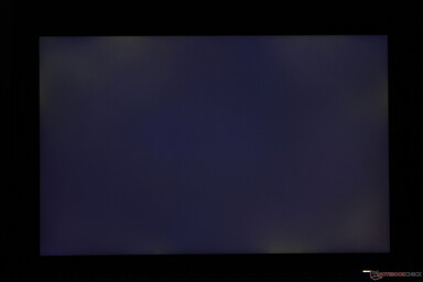 Licht-matig ongelijkmatige achtergrondverlichting die langs de randen afloopt