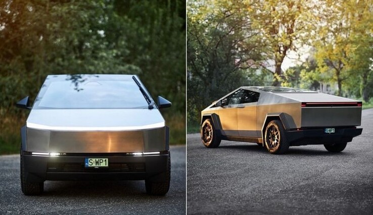 Tesla Cybertruck met Poolse registratie