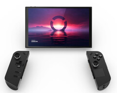 De Legion Go is Lenovo&#039;s aankomende handheld pc met afneembare controllers. (Afbeelding via Best Buy)