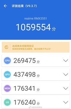 ...en mogelijk ook op AnTuTu. (Bron: Digital Chat Station via Weibo)
