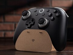 De 8BitDo Ultimate 3C+ draadloze controller wordt geleverd met een kartonnen standaard die je zelf in elkaar zet.