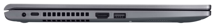 Links: stroomaansluiting, USB 3.2 Gen 1 (USB-C), HDMI, USB 3.2 Gen 1 (USB-A)