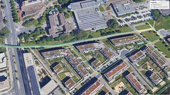 GNSS testroute: keerpunt