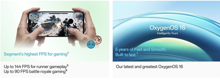 Officiële promobeelden van de OnePlus Nord CE6 Lite.