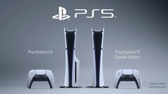 De PS5 Slim (foto) die eind 2023 werd uitgebracht, was de eerste grote opfrisbeurt van de PlayStation 5. (Afbeeldingsbron: PlayStation)