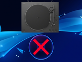 De hierboven afgebeelde vinylplatenspeler van Sony en de PS5-spelschijf
