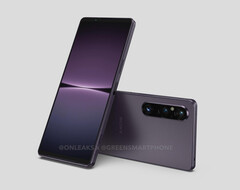 De Xperia 1 V zal moeilijk te onderscheiden zijn van zijn voorganger. (Beeldbron: GreenSmartphones &amp;amp; @OnLeaks)