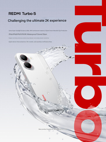 Waterbestendigheidsklasse van de telefoon (Afbeelding bron: Redmi - machine vertaald)