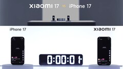 De Xiaomi 17 met 7.000mAh neemt het op tegen de iPhone 17 met 3.692mAh en een powerbank met 5.000mAh (Afbeelding bron: Xiaomi)