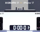De Xiaomi 17 met 7.000mAh neemt het op tegen de iPhone 17 met 3.692mAh en een powerbank met 5.000mAh (Afbeelding bron: Xiaomi)
