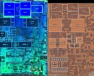 Apple had ambitieuze plannen voor de GPU van de A16 Bionic, maar moest deze op het laatste moment in de ijskast zetten. (Afbeelding: A16 Bionic vs A15 Bionic die shot via Angstronomics)