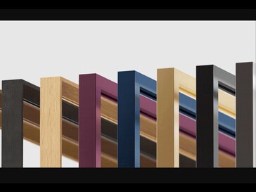 Collectie van beschikbare frame-opties voor de Amazon Ember Artline TV.