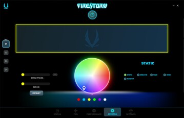 FireStorm-hulpprogramma - RGB-opties