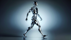 Deze robot is vloeibaar en kan vervormen, splitsen en samensmelten met andere vloeibare robots. (Afbeeldingsbron: DallE3)