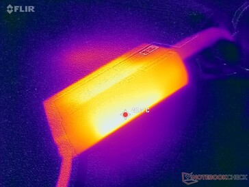 AC-adapter bereikt meer dan 41 C bij zware belastingen