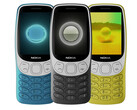 De Nokia 3210 2024 is tot nu toe in drie kleuren afgebeeld. (Afbeeldingsbron: WinFuture & @rquandt)