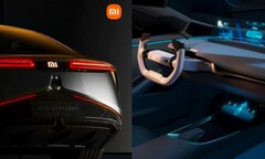 Enkele &quot;Xiaomi Car&quot; renders. (Bron: MyDrivers)