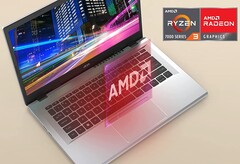Een van de weinige AMD-aangedreven Aspire 3-modellen in Acer&#039;s portfolio (Afbeelding: Acer)