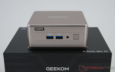 Geekom A5 2027 Edition - Aansluitingen aan de voorkant