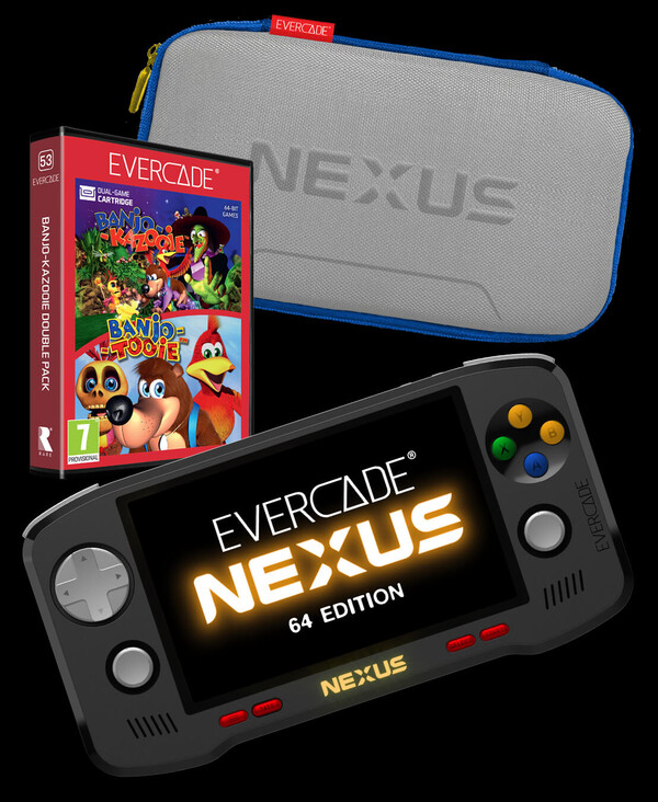 De Evercade Nexus 64 Edition kost meer, maar wordt geleverd met accessoires.