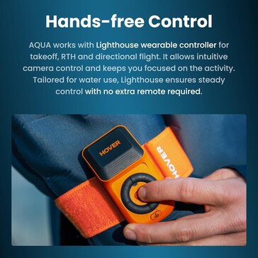 De controller maakt handsfree bediening mogelijk.