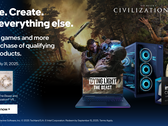 Intels voorjaarsbundel voor gamers en makers (afgebeeld), inclusief Civilization 7 en Dying Light: Het Beest
