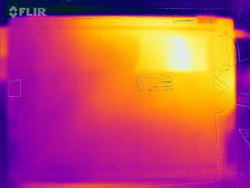 Warmteverdeling onderaan (onder belasting)