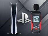 PS5 Slim Digital getoond tijdens een geluidstest (bron: Sony PlayStation, Landtek met bewerkingen)
