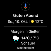 Startscherm Google Assistent