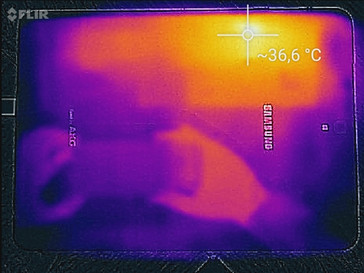 Thermisch beeld van de Samsung Galaxy Tab S3 (Flir thermal camera)