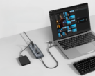 De Anker USB-C Data Hub (8-in-1, 5Gbps) heeft een 100W PD-IN poort voor uw laptoplader. (Afbeeldingsbron: Anker)