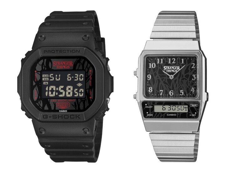 De Casio G-Shock DW5600STT-1 (links) en de Vintage AQ800EST-1A (rechts). (Afbeeldingsbron: Casio)