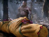 Kratos uit God of War Laufey afgebeeld