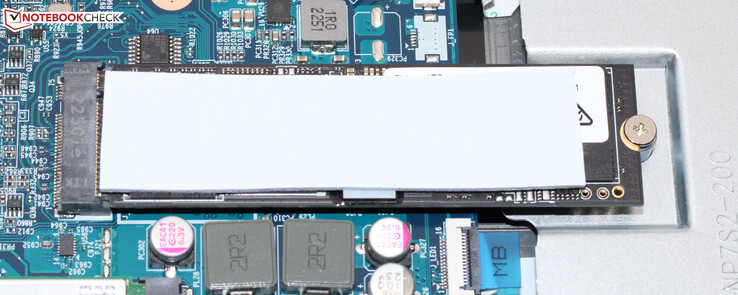 Een PCIe-4 SSD dient als systeemschijf.