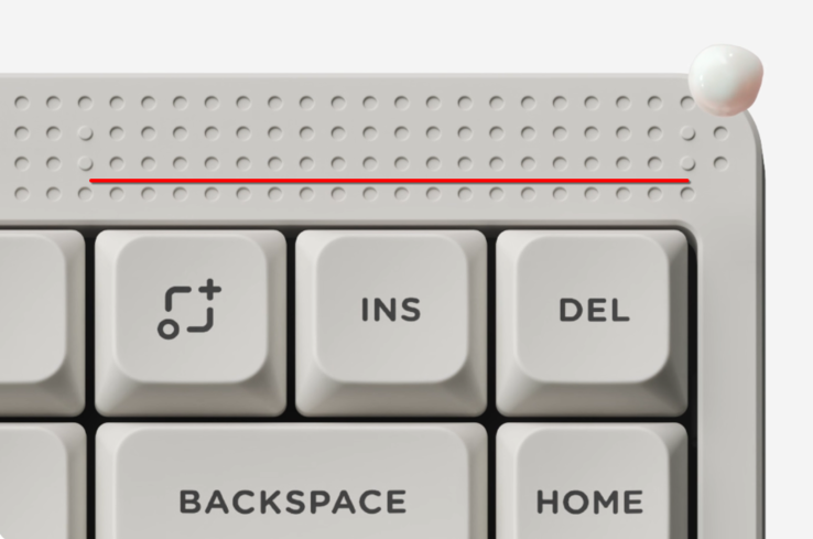 NuPhy Node75 aanraakbalk (Afbeelding bron: NuPhy - bewerkt)