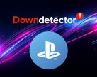 PlayStation Network-symbool onder Down Detector-logo
