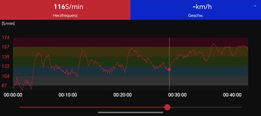 Hartslagcurve: Polar H10