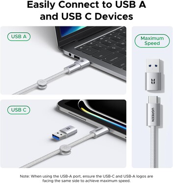 Compatibiliteit met USB-A en USB-C