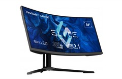 De nieuwe ultrabrede gamingmonitor van ViewSonic moet, naast andere hoogwaardige kenmerken, een uitstekende kleurweergave bieden. (Beeldbron: ViewSonic)